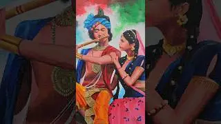 Janmashtami painting 😍 : tutorial 