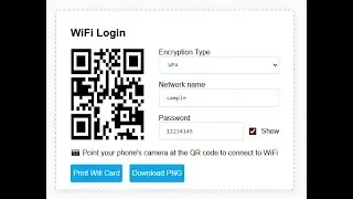 Laravel Wifi Card Generator