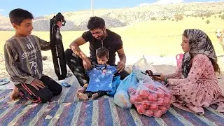 Father's return: a gift of love and new clothes for children