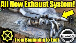 2007 - 2012 Nissan Altima 2.5L Replacing our Old Exhaust with a Brand New One - FULL Install!