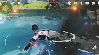 [Genshin Impact] Easy way to kill 4 Golem in "Treasure Hunter" mission w/ Kaeya