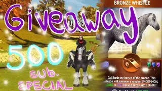 CLOSED | Bronze whistle GIVEAWAY | 500 subscriber special | Horse Riding Tales