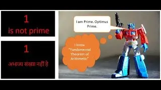 Is 1 a prime number? (In Hindi)