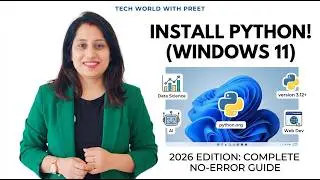 Install Python on Windows 11 (2026): The ONLY Guide You Need! 🐍