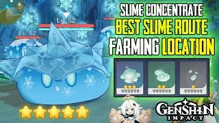 Best Slime Farming Route Locations + How to Get  Slime Concentrate Locations Genshin Impact Tricks