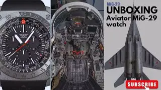 unboxing Aviator mig29 SMT watch