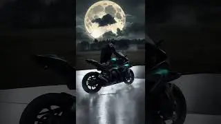 Super bike Dark Exhaust -AI Edit #bikelover #bike   #moonlight