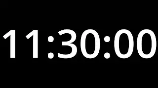 11 HOUR 30 MINUTE TIMER - No Sound - Full HD 1080p - COUNTDOWN