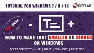 How to make FONT & TEXT Smaller or Bigger and Everything Bigger on Windows 10
