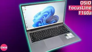 Обзор ноутбука OSiO FocusLine F160a || Металлический корпус и хороший экран до 50000 рублей