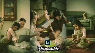 Disposable camera effect- How to edit disposable camera filter Free preset Lightroom Mobile tutorial