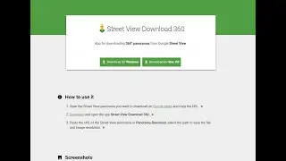 Street View Download 360: Download Images from Google Maps