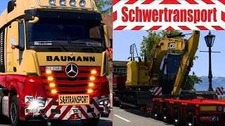 ETS2 1.50 Big Stars - Actros Arocs SLT ᐅ Schwertransport [2720] EURO TRUCK SIMULATOR 2