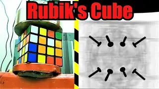 X-RAY Camera + Hydraulic Press = See through Crushing