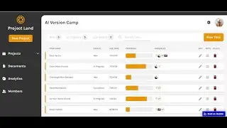 New Template - Project Management Tool Demo Built with Bubble No-code