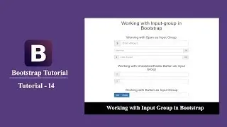 Bootstrap tutorial for beginners 14 - How to use button input group in bootstrap?