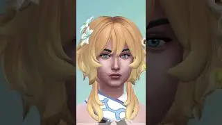 Lumine Hairstyle from Genshin Impact - Sims 4 CC