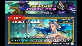 Empires and Puzzles - 124x Season 2 Summons (chasing Tethys)