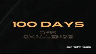 1 of 100 Days CSS Challenge