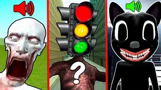 🔊УГАДАЙ SCP МОНСТРА ПО ЗВУКУ В ГАРРИС МОД! СИРЕНОГОЛОВЫЙ МУЛЬТЯШНЫЙ КОТ СЦП SIREN HEAD В Garry`s Mod
