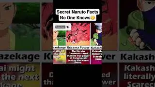 Secret Naruto Facts No One Knows 🤫 #shorts