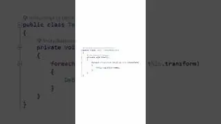 Did you know that you can iterate through all childs with foreach in Unity? Unity tips and tricks.
