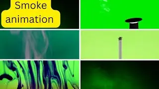 Smoke logo effects / smoke green screen 