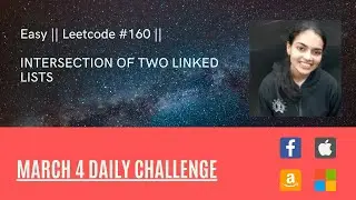 Leetcode 160. Intersection of Two Linked Lists || intuition with code