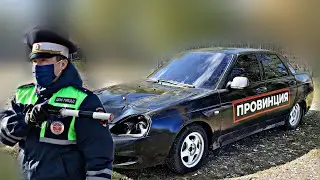 Traffic police decoy. A Priora made from a VAZ 2110.