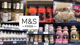 M&S FOOD STORE HAUL,INSIDE M&S GROCERY STORE,MARKS AND SPENCER FOOD HALL LONDON