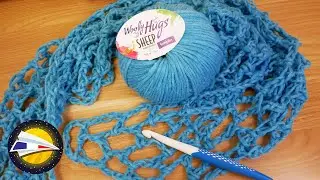 Crocheter un châle triangulaire pour l'été | Brides & Mailles en l'air | Super Easy