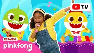 La Banda Tiburón🪘| Pinkfong Canta & Baila | Canciones Infantiles | Pinkfong en español
