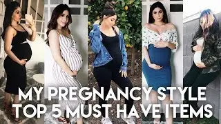 How To Be Stylish While Pregnant | My Top 5 Clothing Essentials || Maternity Outfit Ideas