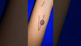 hair clip with heart tattoo 👌👌❤️❤️👌 