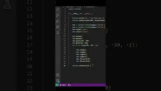 Amazing Drawing By Turtle Python #coding #programmingtutorial #css3animation #html5