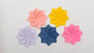 Как сделать красивый ЦВЕТОК из БУМАГИ | Paper flower origami | DIY