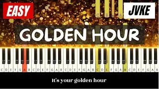 JVKE - Golden Hour | Easy Piano Tutorial For Beginners - Learn Piano