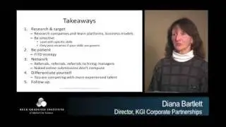 *Keck Graduate Institute Seminar Trailer, Diana Bartlett 2009