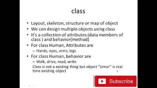 Object Oriented Programming in Java: Introduction to OOP | What is class and Object