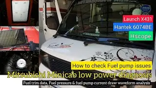 Mitshubish Minicab low power Diaganosis & Repair. Bad fuel pump symptoms.