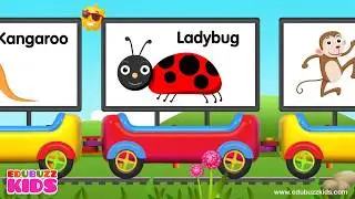 Learn A to Z Animals Train | kiddietoons