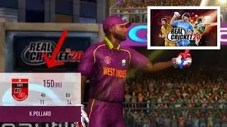 Kieron Pollard on strike | Real Cricket 20 Gameplay #1