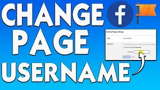 How to change Facebook page username on pc