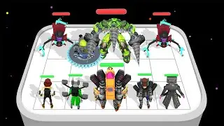 CLOCKMAN vs DRILLMAN - Master Zombie Battle 3D ⭐ Skibidi Toilet Game Part 01