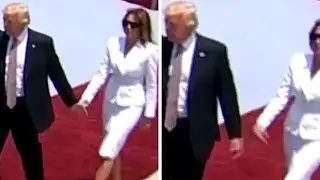 ANGRY Melania SLAPS Donald Trump's Hand Away When He Tries To Touch Her