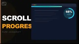 Build a Scroll Progress Bar — Pure JavaScript | 