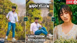 Warm Yellow Lightroom Retouching | Portrait Retouching In Lightroom Mobile | Warm Yellow Tone