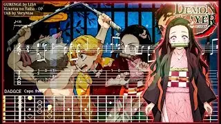 [TAB/TUTORIAL] GURENGE - Kimetsu no Yaiba - Tab
