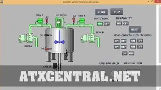 Mô hình trộn hóa chất tự động #TIA V13 và S71200#PLC điều khiển bồn trộn hóa chất #bồn trộn hóa chấ