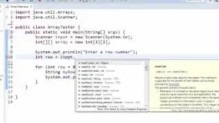 Intro to 2d Arrays in Java